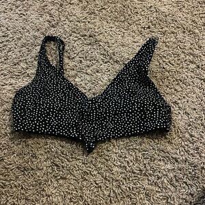 white spotted bathing suit
